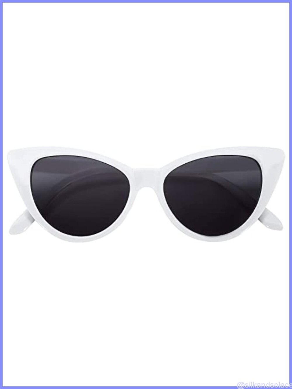 OWL Cateye Sunglasses for Women Classic Vintage High Pointed Winged Retro